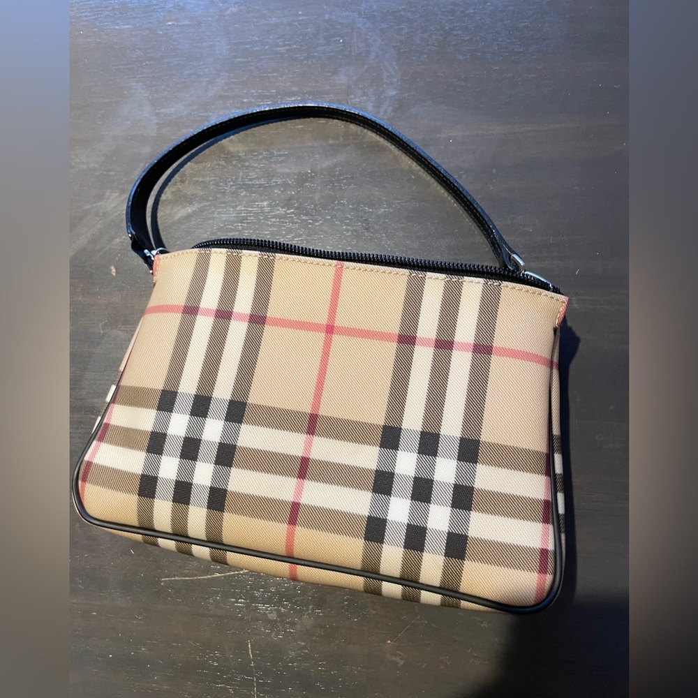 Burberry Authentic Check Pochette Handbag